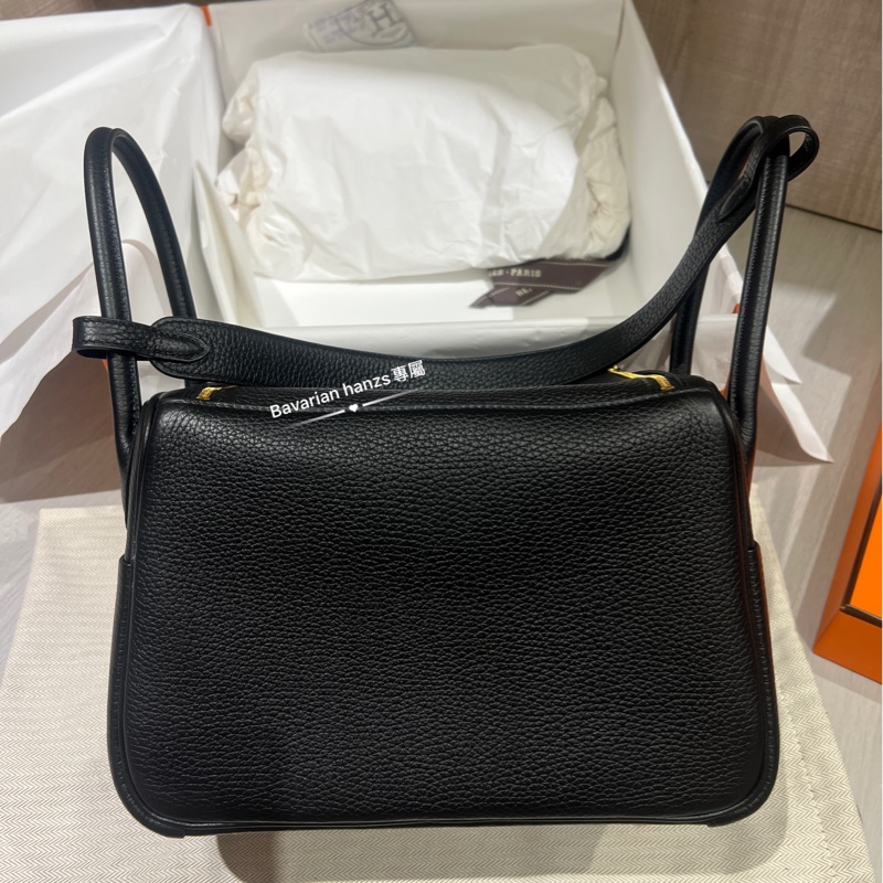 Hermès  Lindy 26黑金牛-7