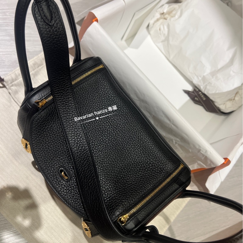 Hermès  Lindy 26黑金牛-13