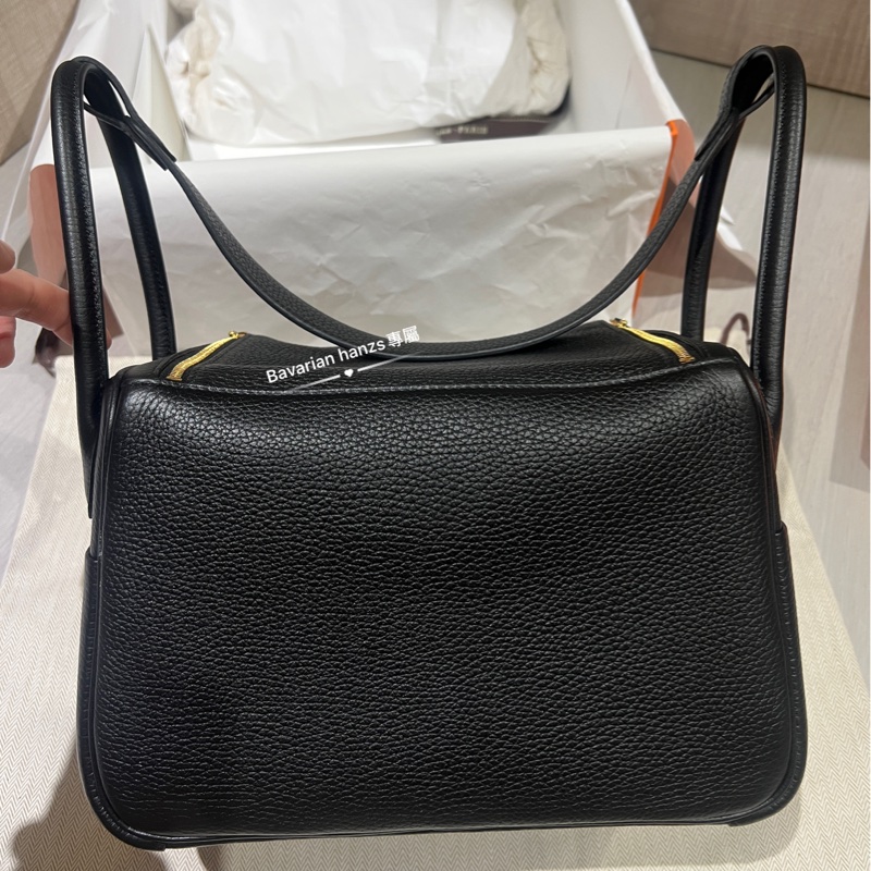Hermès  Lindy 26黑金牛-25