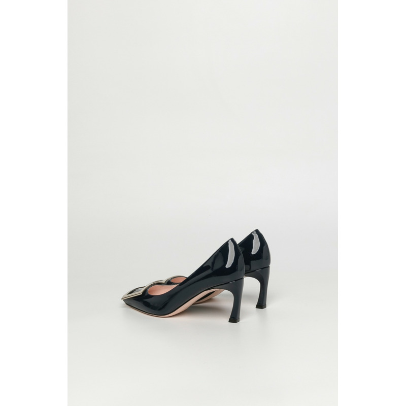 Trompette Metal Buckle In Patent Leather 密頭高跟鞋-1