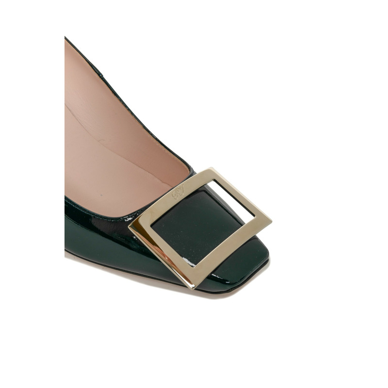 Trompette Metal Buckle In Patent Leather 密頭高跟鞋-3