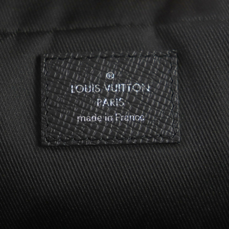 路易威登 M30975 Porte-Document Voyage Taiga 皮革雙用公文包，黑色，銀色五金，法國製造，男士-12