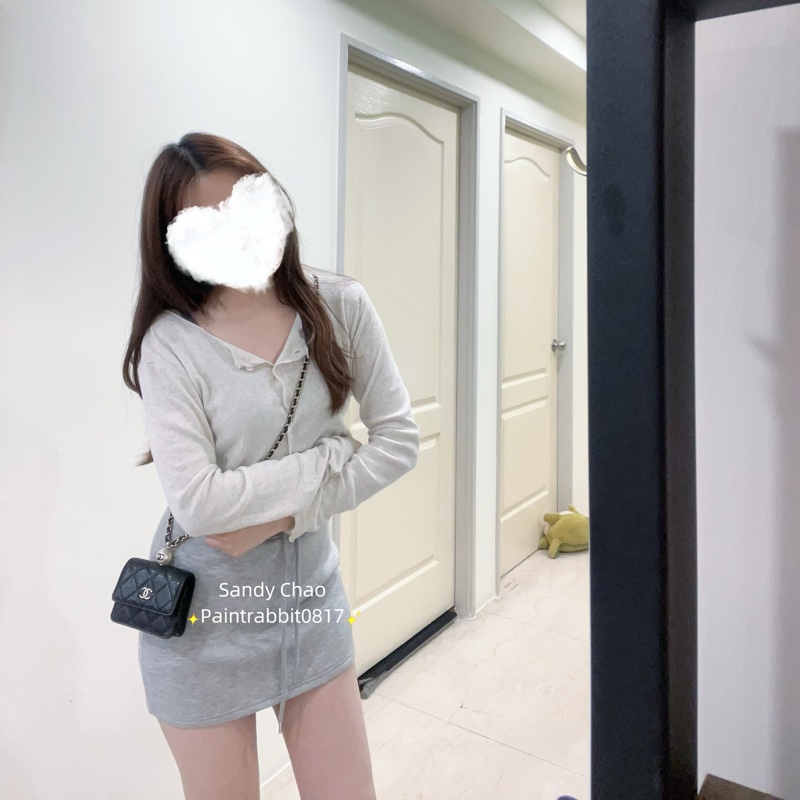 ෆ Chanel珍珠鏈條小廢包♡零錢包-1