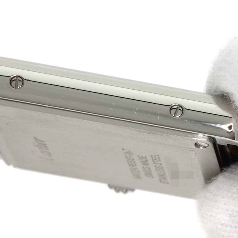 卡地亞 WSTA0072 Must Tank LM 男士腕錶，精鋼鱷魚皮錶帶-17