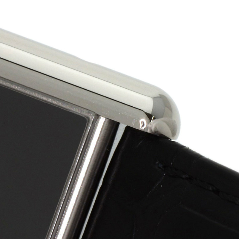 卡地亞 WSTA0072 Must Tank LM 男士腕錶，精鋼鱷魚皮錶帶-20