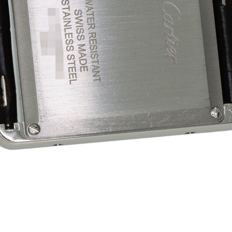 卡地亞 WSTA0072 Must Tank LM 男士腕錶，精鋼鱷魚皮錶帶-21