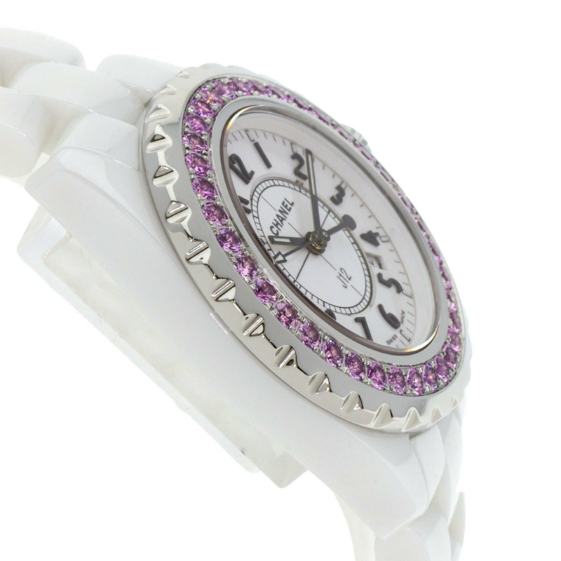 香奈兒 H1181 J12 33毫米粉紅色藍寶石腕錶,陶瓷/陶瓷/粉紅色藍寶石,女士款-5