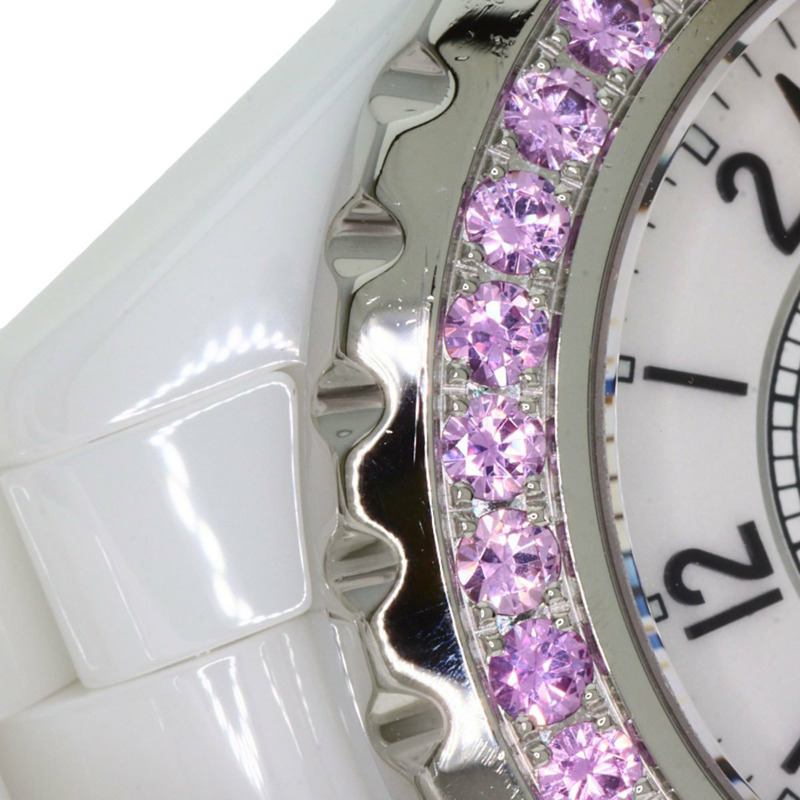 香奈兒 H1181 J12 33毫米粉紅色藍寶石腕錶,陶瓷/陶瓷/粉紅色藍寶石,女士款-11