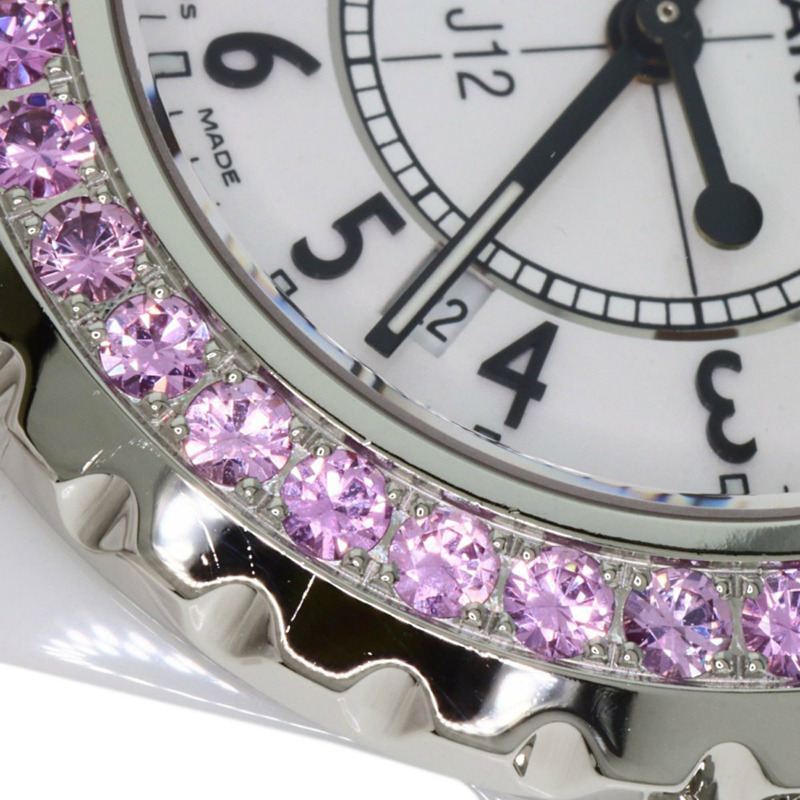 香奈兒 H1181 J12 33毫米粉紅色藍寶石腕錶,陶瓷/陶瓷/粉紅色藍寶石,女士款-19