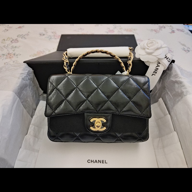 香奈兒手提斜背口蓋包-1