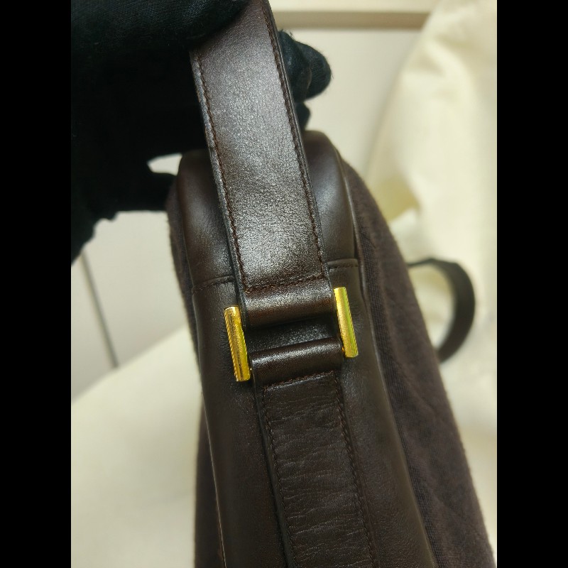 ㊣✨CHANEL✨香奈兒 小香 老香 咖啡色 拼接 異材質  Vintage 相機包 腋下包/二手包/二手精品🌳二手樹屋🌳-12