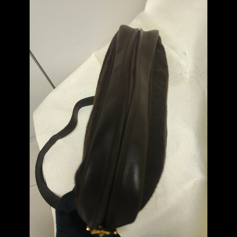 ㊣✨CHANEL✨香奈兒 小香 老香 咖啡色 拼接 異材質  Vintage 相機包 腋下包/二手包/二手精品🌳二手樹屋🌳-20