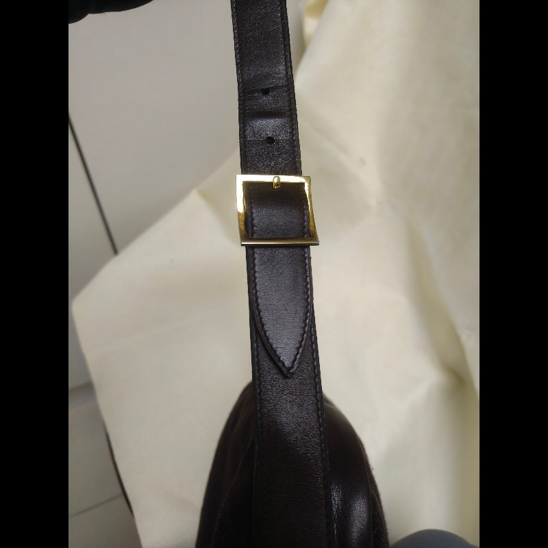 ㊣✨CHANEL✨香奈兒 小香 老香 咖啡色 拼接 異材質  Vintage 相機包 腋下包/二手包/二手精品🌳二手樹屋🌳-21