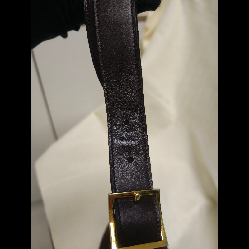 ㊣✨CHANEL✨香奈兒 小香 老香 咖啡色 拼接 異材質  Vintage 相機包 腋下包/二手包/二手精品🌳二手樹屋🌳-23