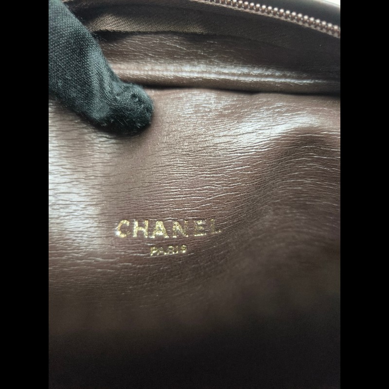 ㊣✨CHANEL✨香奈兒 小香 老香 咖啡色 拼接 異材質  Vintage 相機包 腋下包/二手包/二手精品🌳二手樹屋🌳-36