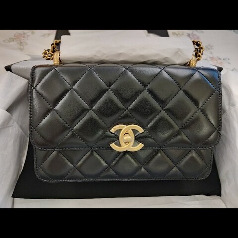 香奈兒2025雙金球口蓋包