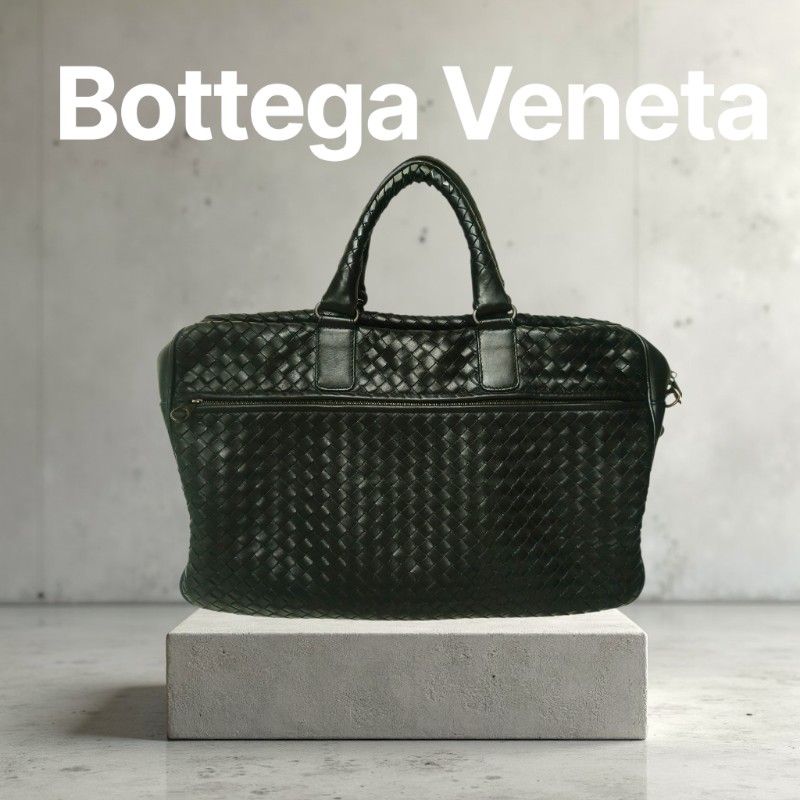 ㊣✨Bottega Veneta ✨寶緹嘉 BV 黑色 羊皮 編織 通勤 手提包 公事包 文件包 筆電包 保齡球包/二手包/二手精品/保證正品🌳二手樹屋🌳-0