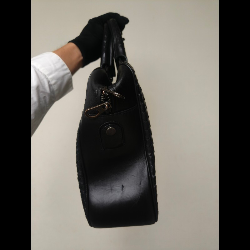 ㊣✨Bottega Veneta ✨寶緹嘉 BV 黑色 羊皮 編織 通勤 手提包 公事包 文件包 筆電包 保齡球包/二手包/二手精品/保證正品🌳二手樹屋🌳-2