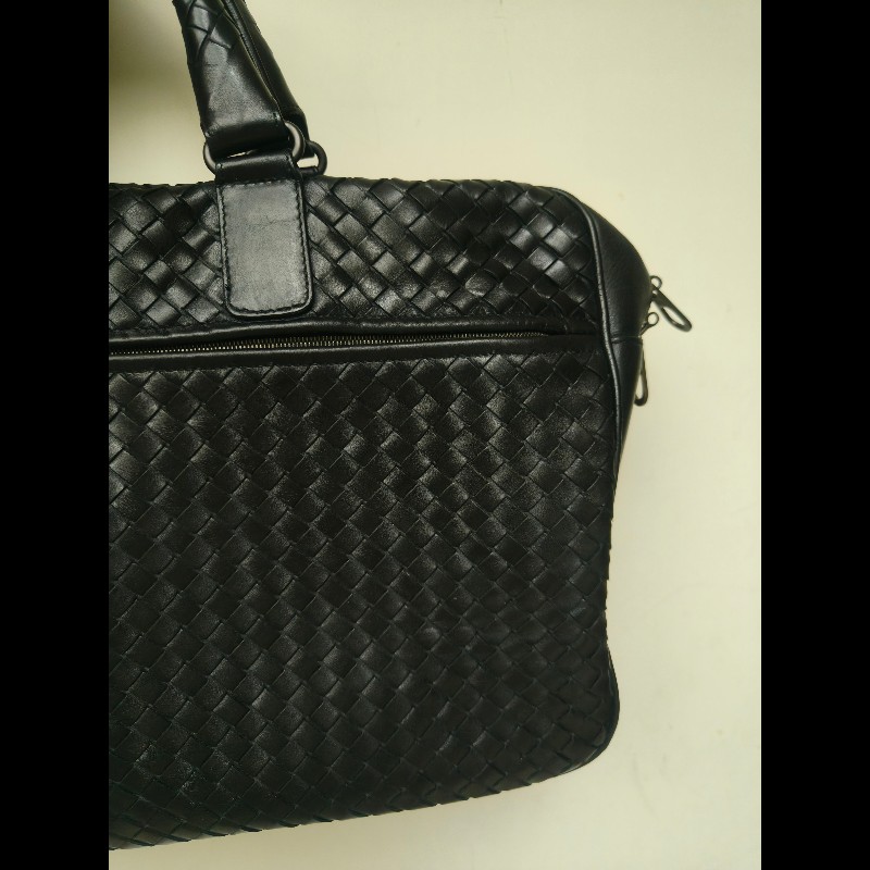 ㊣✨Bottega Veneta ✨寶緹嘉 BV 黑色 羊皮 編織 通勤 手提包 公事包 文件包 筆電包 保齡球包/二手包/二手精品/保證正品🌳二手樹屋🌳-11