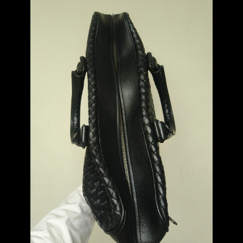 ㊣✨Bottega Veneta ✨寶緹嘉 BV 黑色 羊皮 編織 通勤 手提包 公事包 文件包 筆電包 保齡球包/二手包/二手精品/保證正品🌳二手樹屋🌳-14