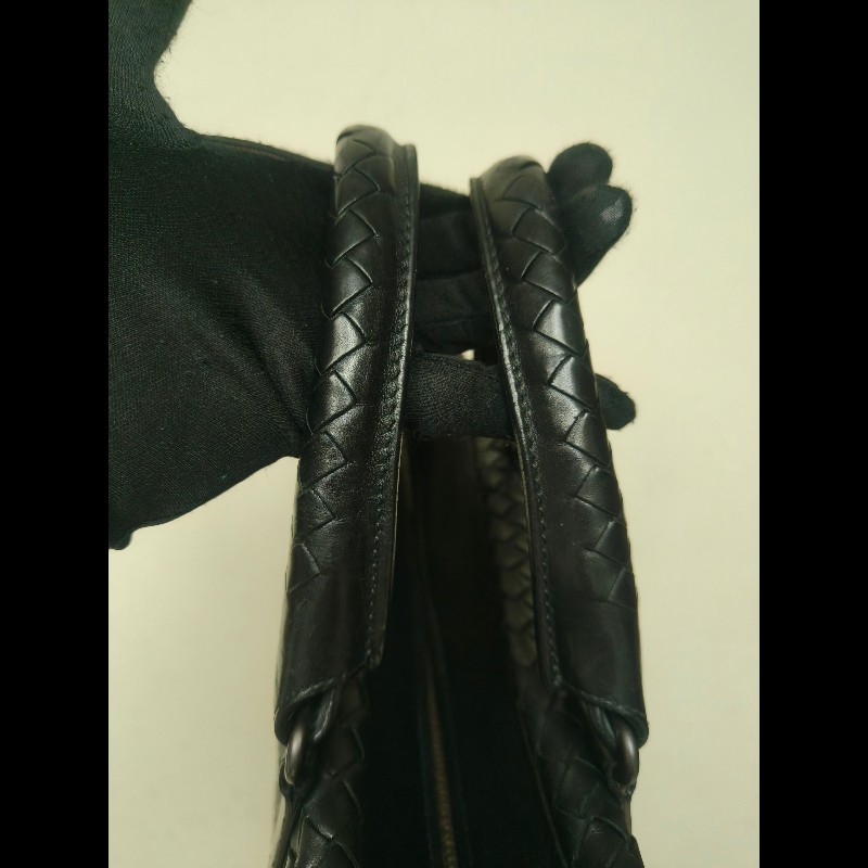 ㊣✨Bottega Veneta ✨寶緹嘉 BV 黑色 羊皮 編織 通勤 手提包 公事包 文件包 筆電包 保齡球包/二手包/二手精品/保證正品🌳二手樹屋🌳-17