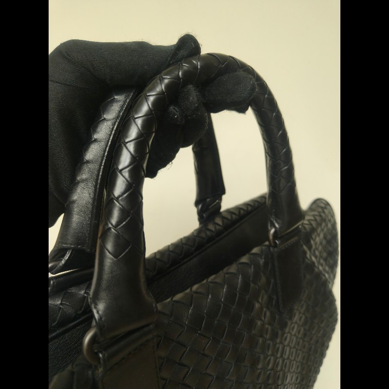 ㊣✨Bottega Veneta ✨寶緹嘉 BV 黑色 羊皮 編織 通勤 手提包 公事包 文件包 筆電包 保齡球包/二手包/二手精品/保證正品🌳二手樹屋🌳-20
