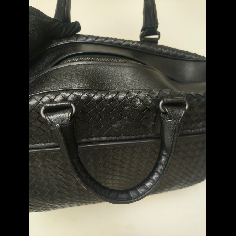 ㊣✨Bottega Veneta ✨寶緹嘉 BV 黑色 羊皮 編織 通勤 手提包 公事包 文件包 筆電包 保齡球包/二手包/二手精品/保證正品🌳二手樹屋🌳-22