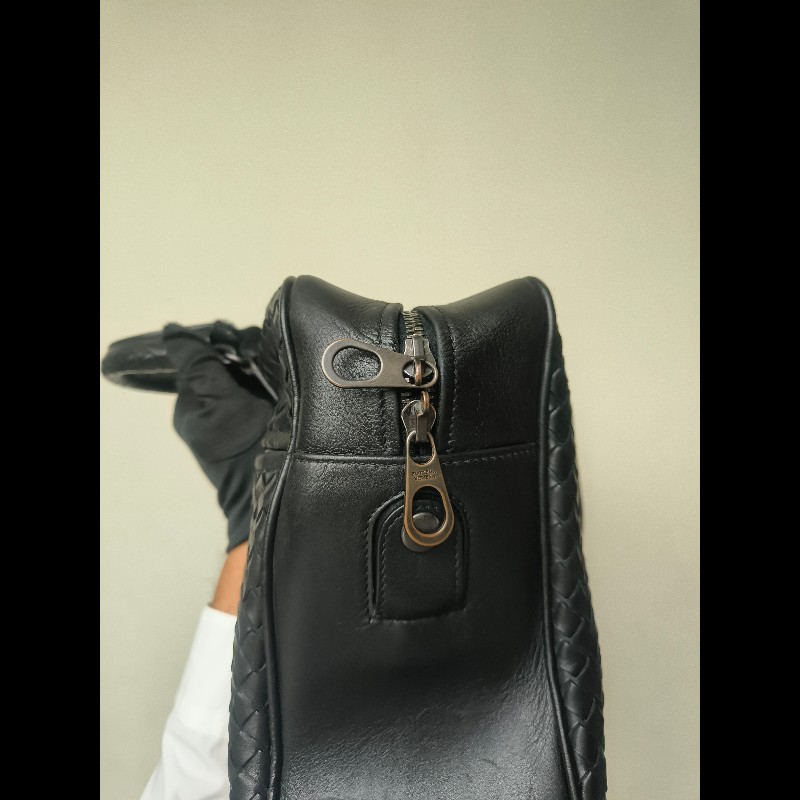 ㊣✨Bottega Veneta ✨寶緹嘉 BV 黑色 羊皮 編織 通勤 手提包 公事包 文件包 筆電包 保齡球包/二手包/二手精品/保證正品🌳二手樹屋🌳-32