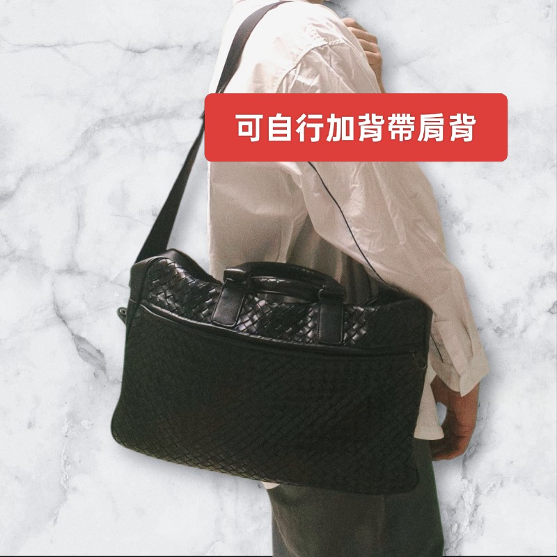 ㊣✨Bottega Veneta ✨寶緹嘉 BV 黑色 羊皮 編織 通勤 手提包 公事包 文件包 筆電包 保齡球包/二手包/二手精品/保證正品🌳二手樹屋🌳-51