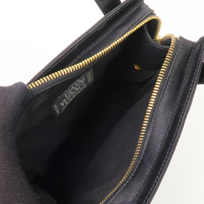 VERSACE Satin Fabric Handbag金扣手挽袋-4