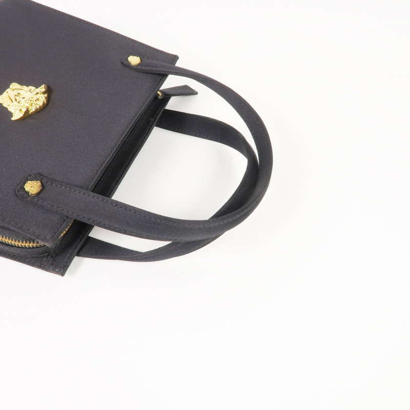 VERSACE Satin Fabric Handbag金扣手挽袋-5