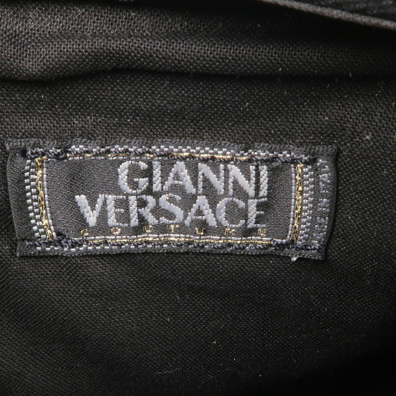 VERSACE Satin Fabric Handbag金扣手挽袋-6