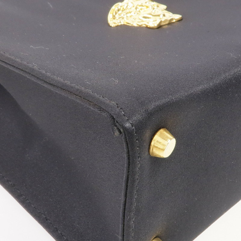 VERSACE Satin Fabric Handbag金扣手挽袋-8