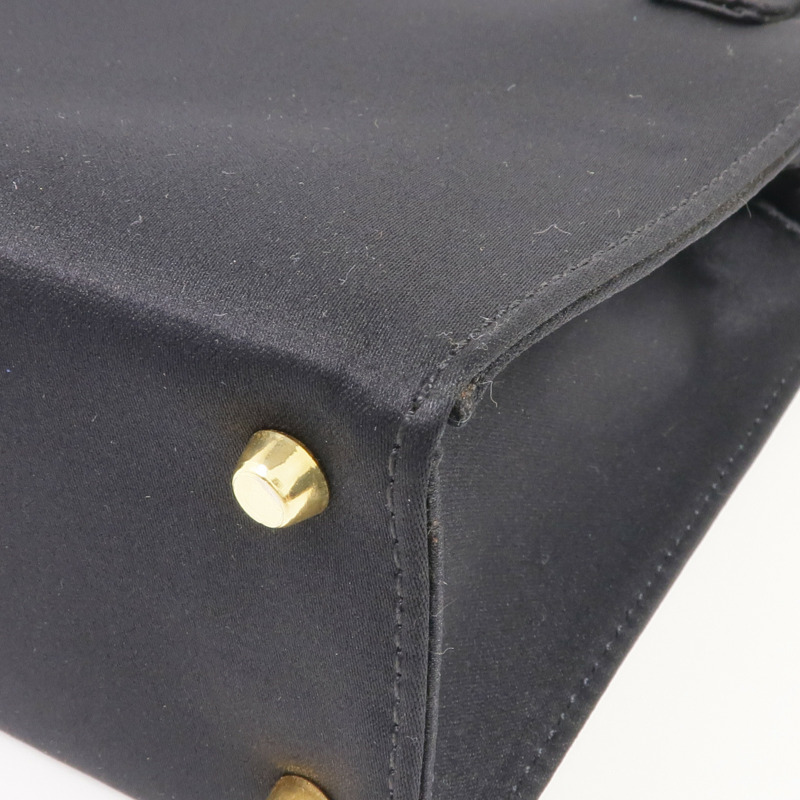 VERSACE Satin Fabric Handbag金扣手挽袋-9