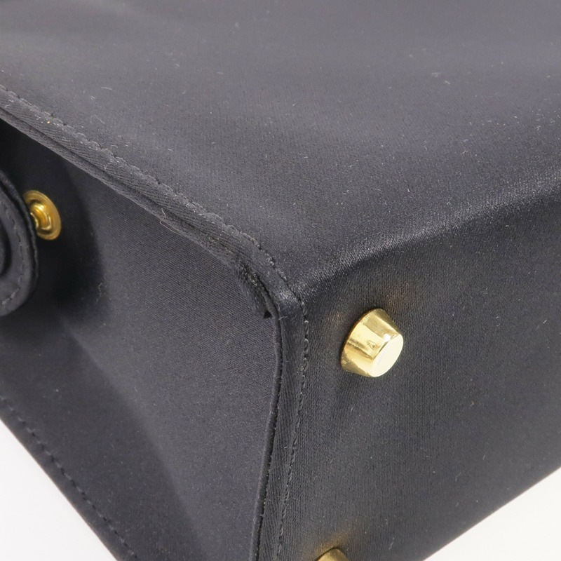 VERSACE Satin Fabric Handbag金扣手挽袋-10