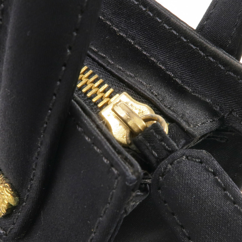 VERSACE Satin Fabric Handbag金扣手挽袋-12