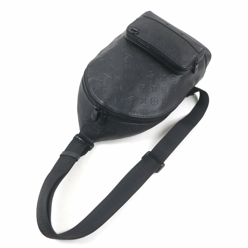 路易威登 M46107 Monogram Shadow Racer 斜背包，黑色皮革，附防塵袋，西班牙製造，男士-6