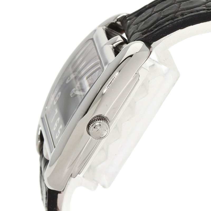 愛馬仕 CT1.210 Cape Cod Tonneau 女士腕錶，精鋼錶殼搭配鱷魚皮錶帶。-4