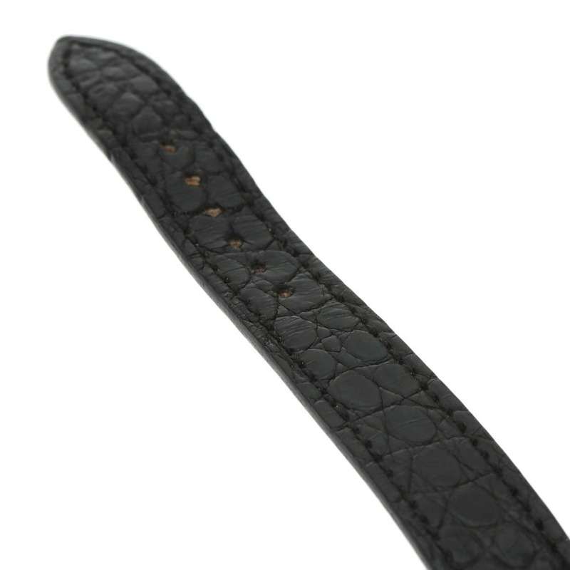 愛馬仕 CT1.210 Cape Cod Tonneau 女士腕錶，精鋼錶殼搭配鱷魚皮錶帶。-9