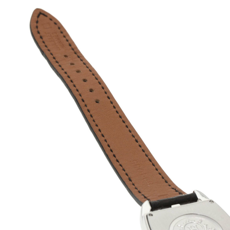 愛馬仕 CT1.210 Cape Cod Tonneau 女士腕錶，精鋼錶殼搭配鱷魚皮錶帶。-11