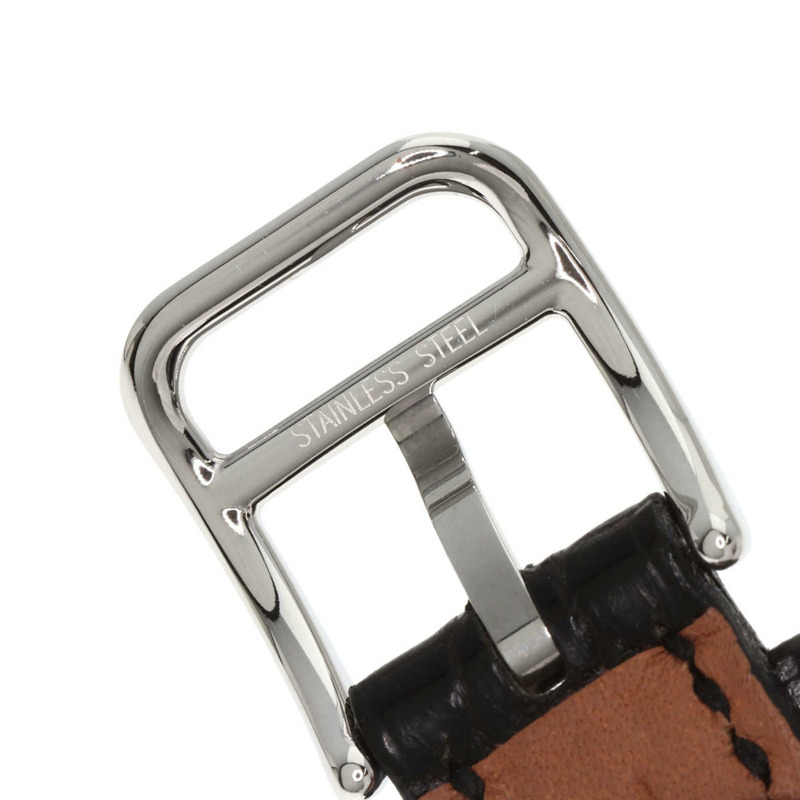 愛馬仕 CT1.210 Cape Cod Tonneau 女士腕錶，精鋼錶殼搭配鱷魚皮錶帶。-13