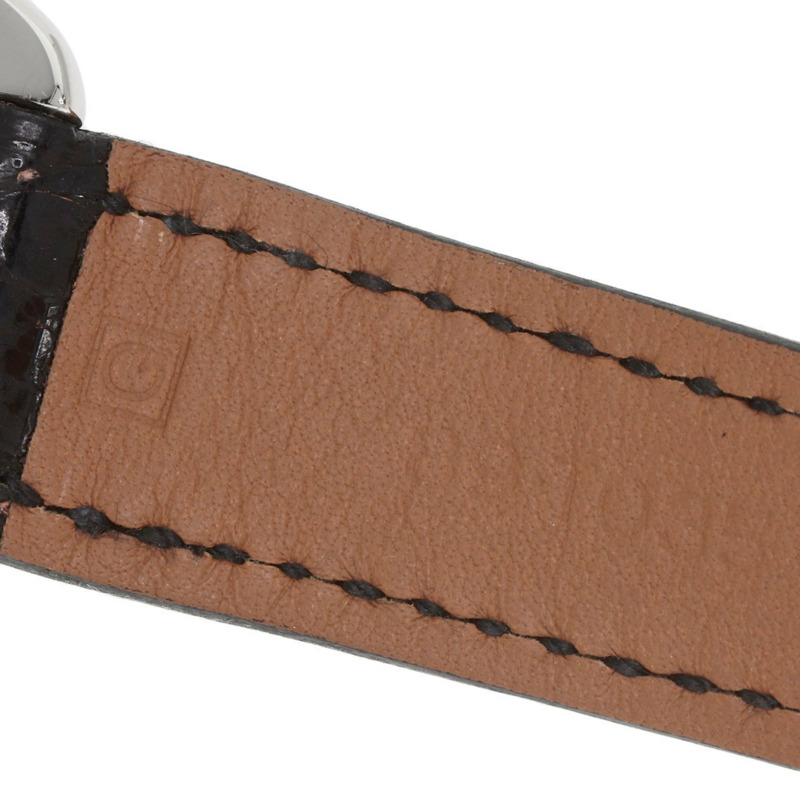 愛馬仕 CT1.210 Cape Cod Tonneau 女士腕錶，精鋼錶殼搭配鱷魚皮錶帶。-14