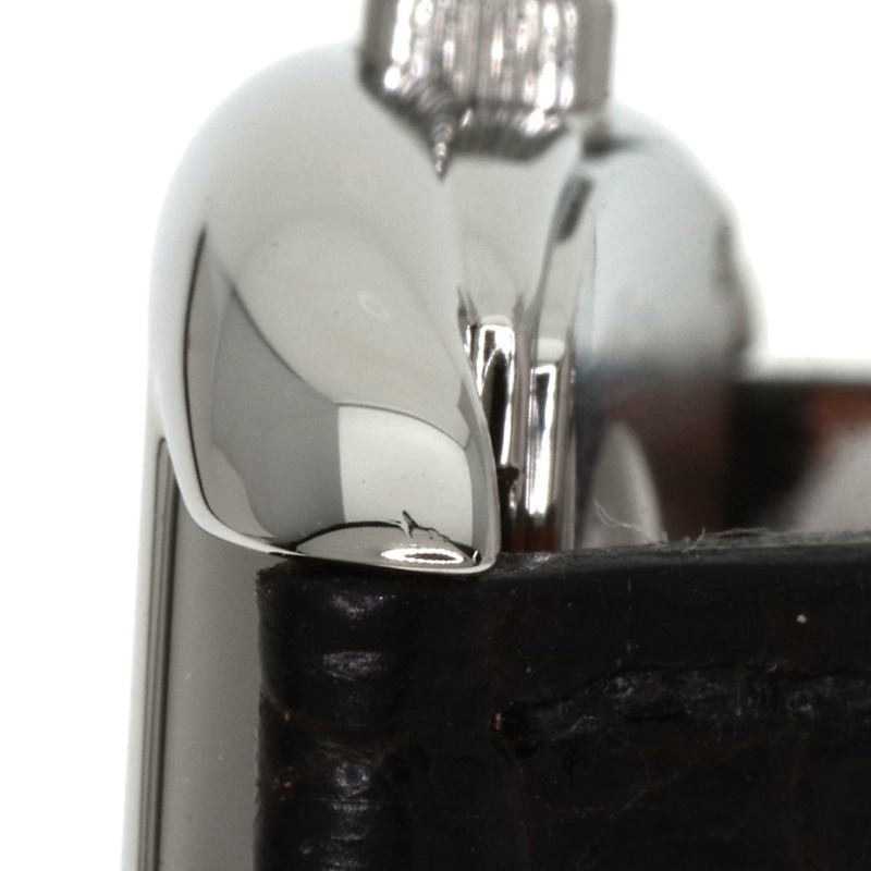 愛馬仕 CT1.210 Cape Cod Tonneau 女士腕錶，精鋼錶殼搭配鱷魚皮錶帶。-17