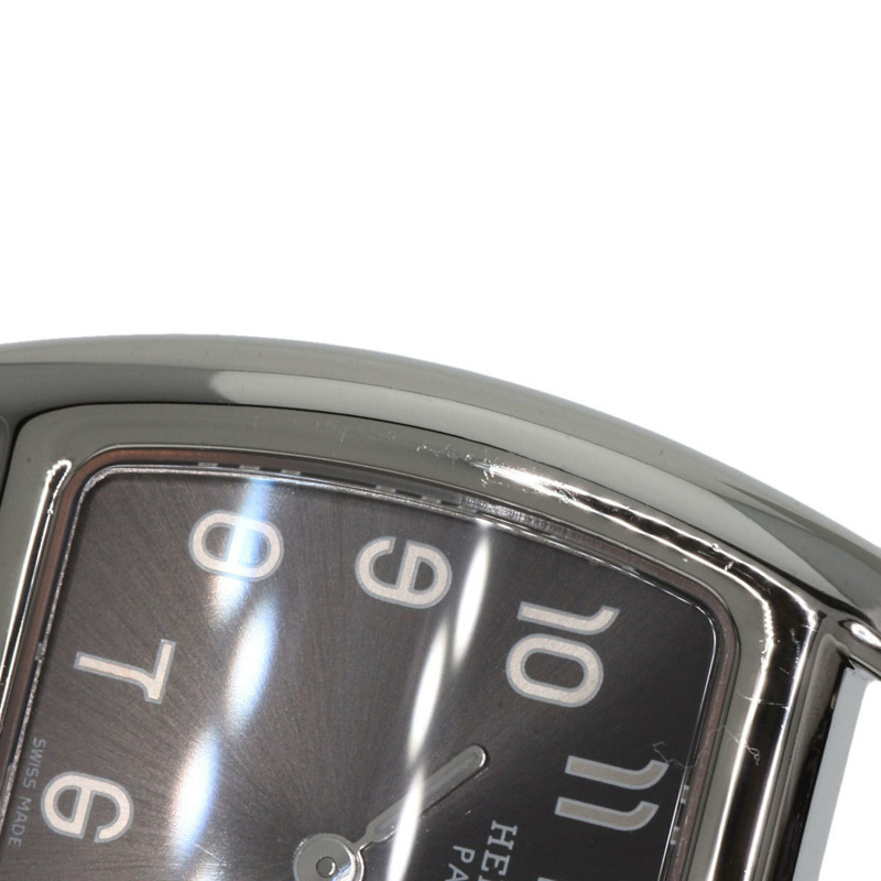 愛馬仕 CT1.210 Cape Cod Tonneau 女士腕錶，精鋼錶殼搭配鱷魚皮錶帶。-22