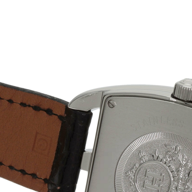 愛馬仕 CT1.210 Cape Cod Tonneau 女士腕錶，精鋼錶殼搭配鱷魚皮錶帶。-24