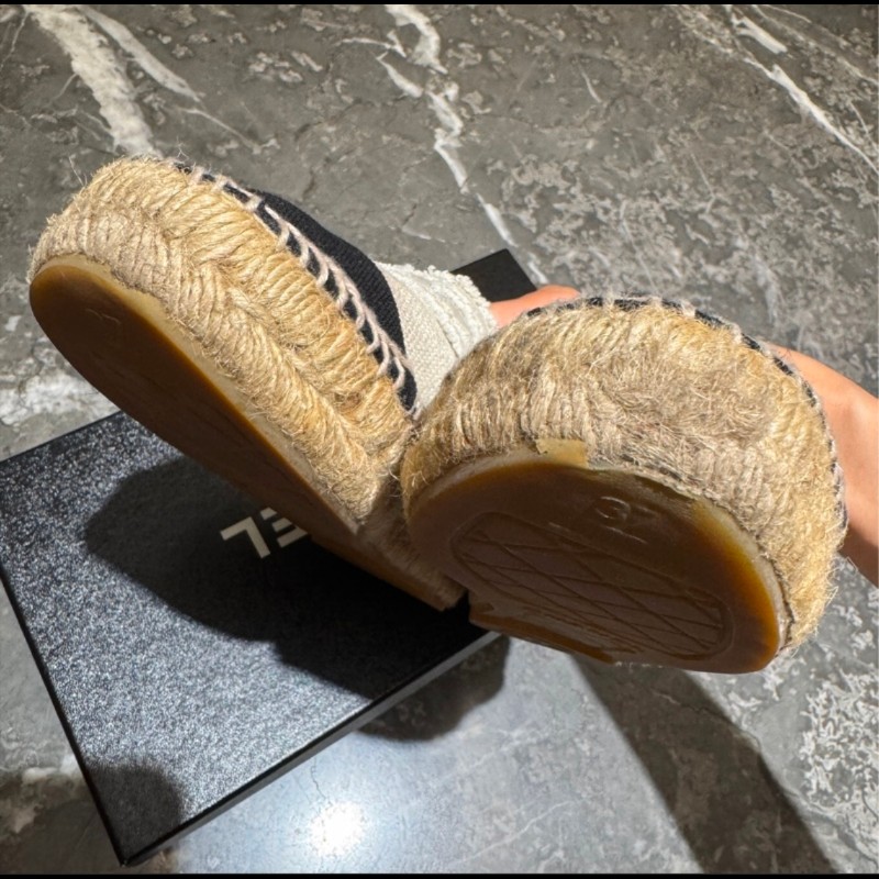 Chanel草編鞋-3