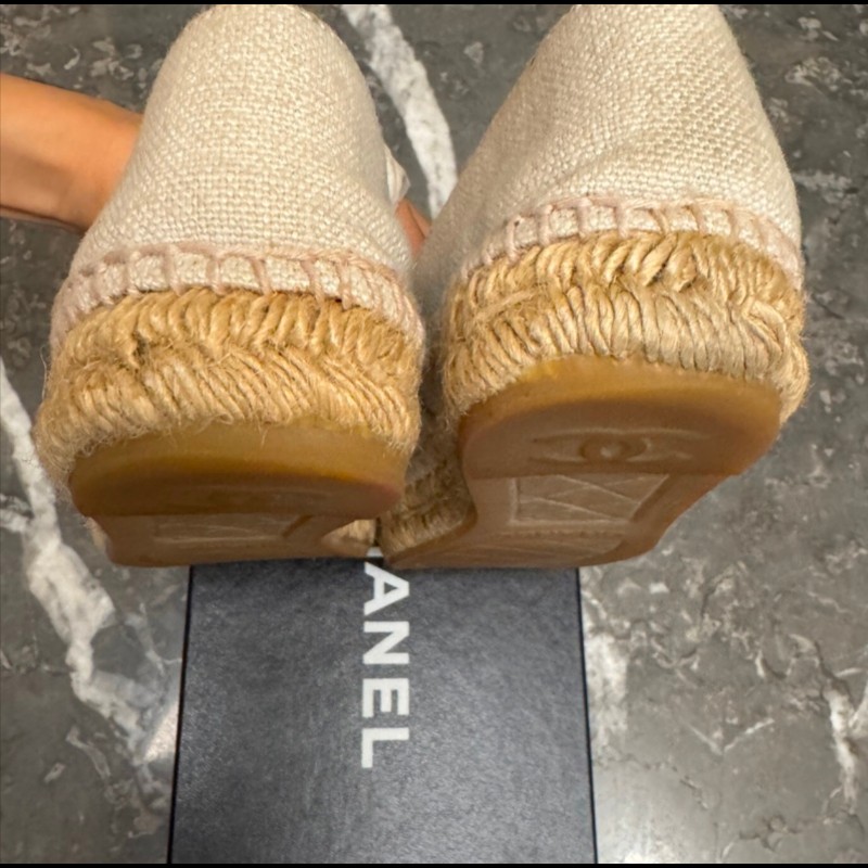 Chanel草編鞋-7