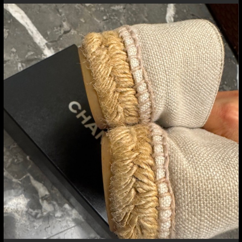 Chanel草編鞋-8