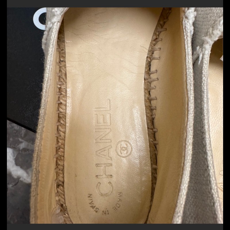 Chanel草編鞋-9