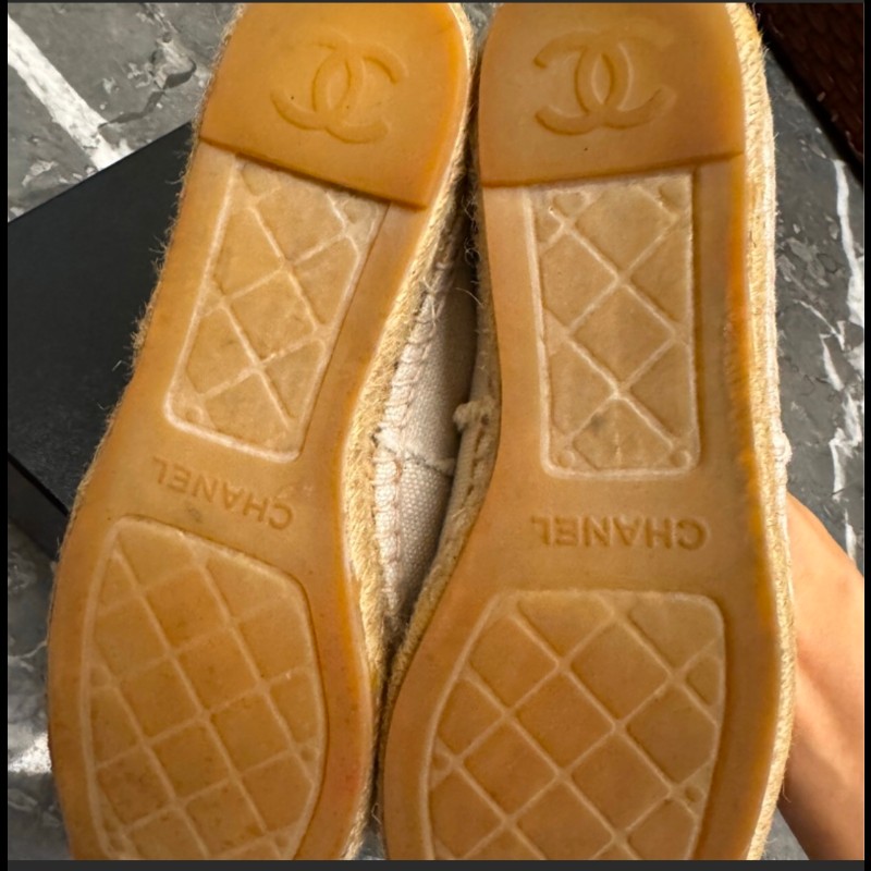 Chanel草編鞋-10